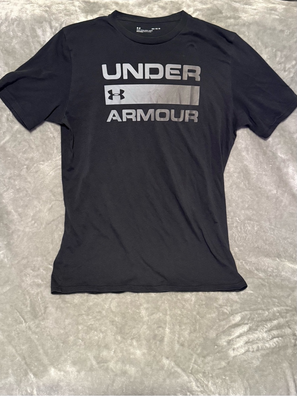 Under Armour Black Short-Sleeve Logo Tee